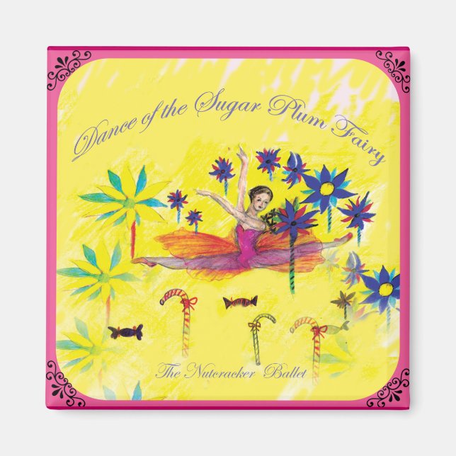 Aimant Fée de prune de sucre (Devant)