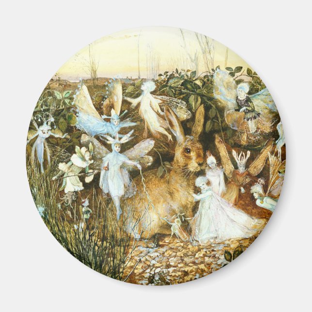 Aimant Fées et lapin (Devant)