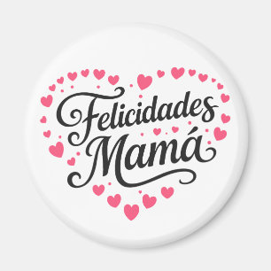 Aimant Felicitations Maman Joyeuse Fête des Mères Calligr