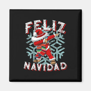 Aimant Feliz Navidad Dabbing Noël Sombrero