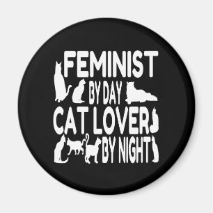 Aimant Feministe Amoureux des chats