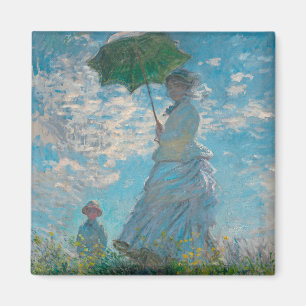 Aimant Femme au Parasol Claude Monet Fine Art