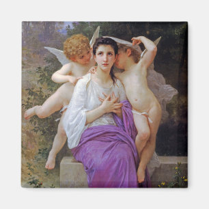 Aimant Femme avec Cupidon, Bouguereau