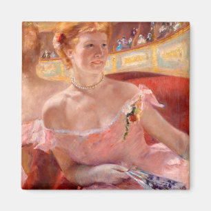 Aimant Femme avec un collier de perle Mary Cassatt
