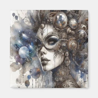 Aimant Femme dans l'aimant spatial