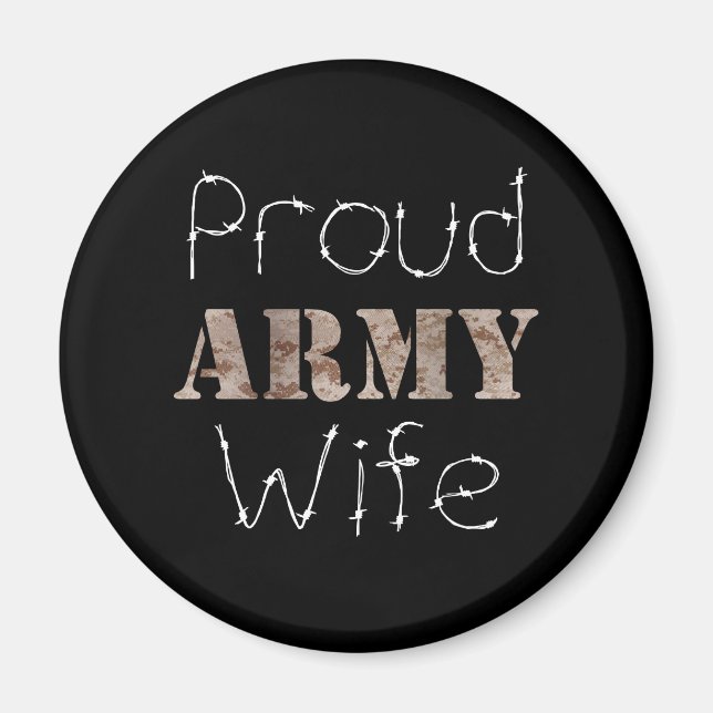 Aimant Femme de l'armée (Devant)