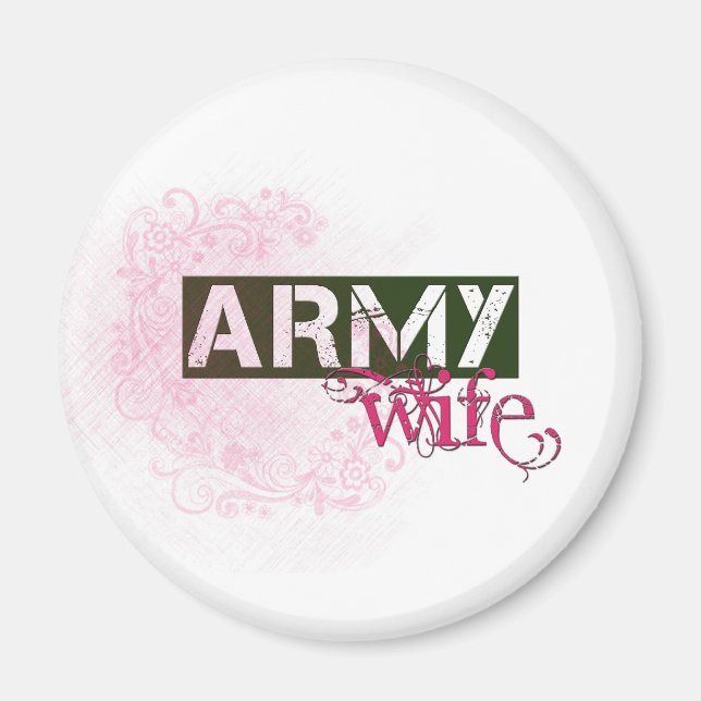 Aimant Femme de l'armée (Devant)