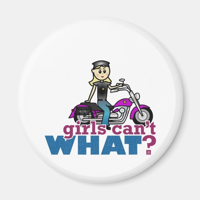 Aimant Femme de moto (Devant)