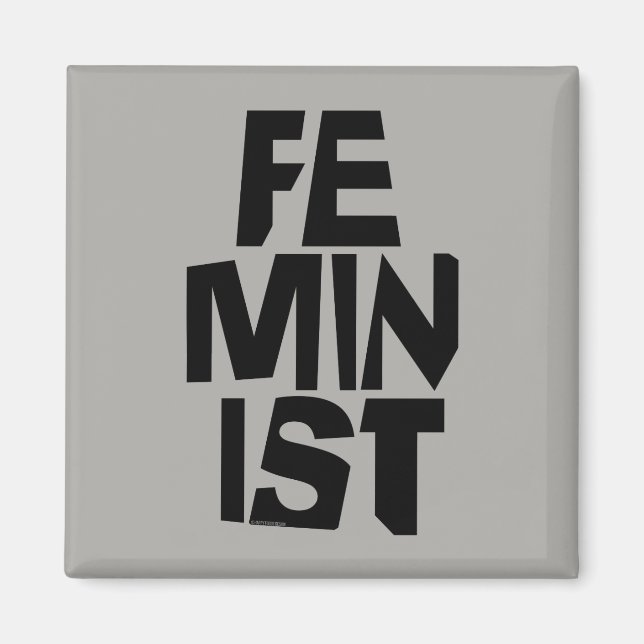 Aimant Femme égale imitation de fille féminine féministe (Devant)