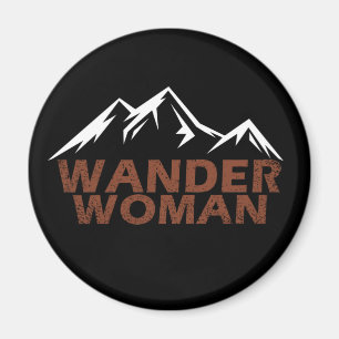 Aimant femme errante randonnée camping