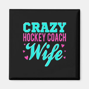 Aimant Femme folle d'entraîneur de hockey Entraîneur de t