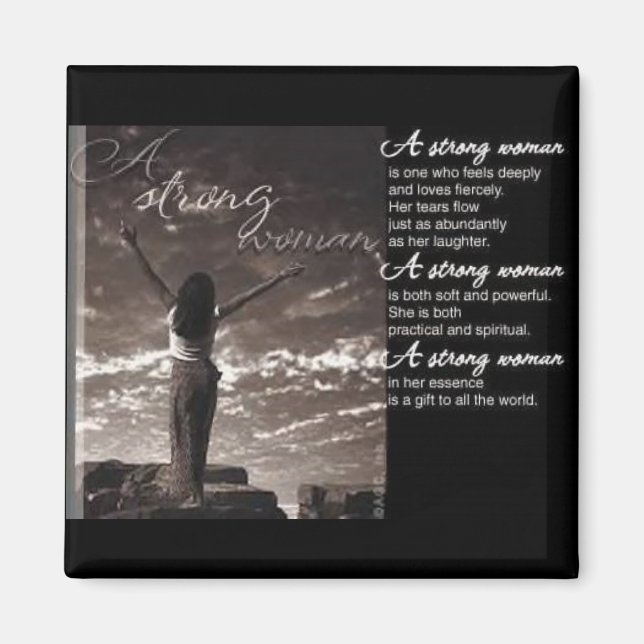 Aimant Femme forte (Devant)