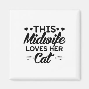 Aimant Femme Pet Cats Kittens Doula Travail Idées cade