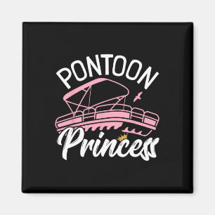 Aimant Femme Pontoon Boat Girl I Pontoon Princess Pontoon