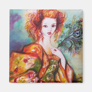 AIMANT FEMME ROMANTIQUE AVEC PEACOCK FEACOCK