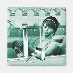 Aimant Femme Vintage