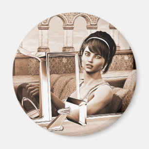 Aimant Femme Vintage