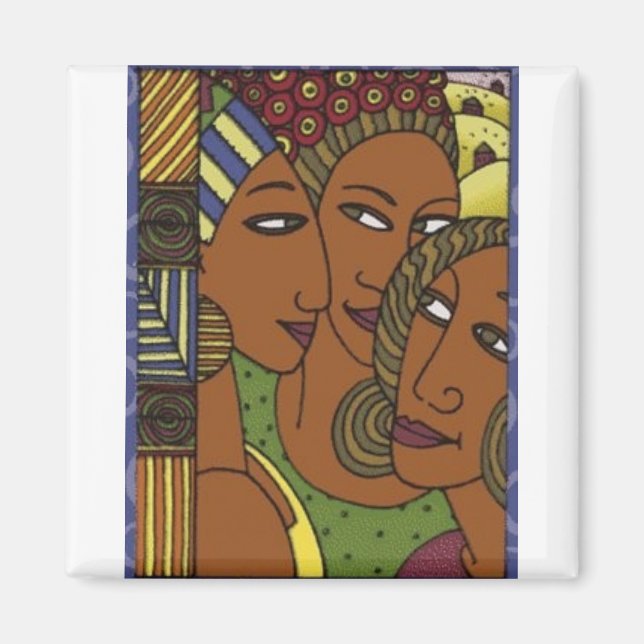 Aimant Femmes afro-américaines (Devant)