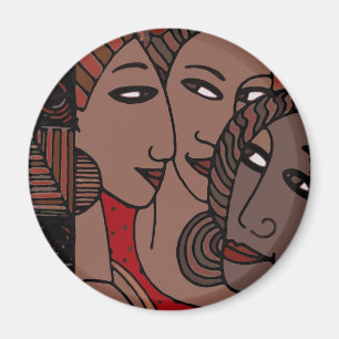 Aimant Femmes d'Afro-américain
