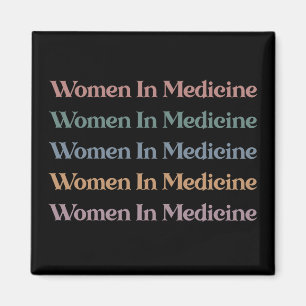 Aimant Femmes en médecine Rétro Futur Infirmière Med Étud