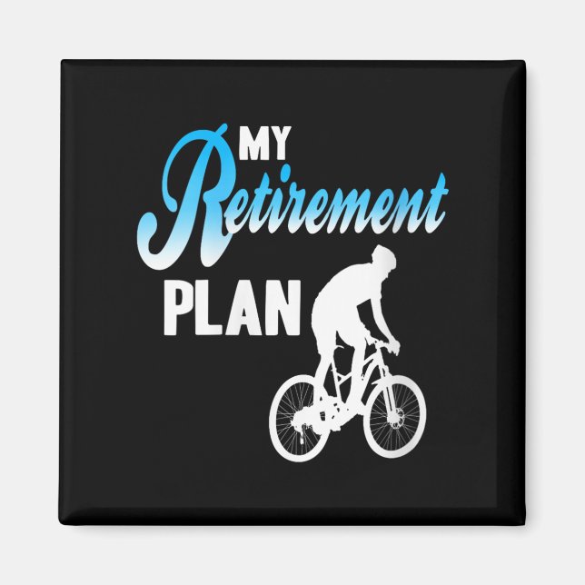 Aimant Femmes Mon Régime De Retraite Vélo Drôle Humour Ac (Devant)