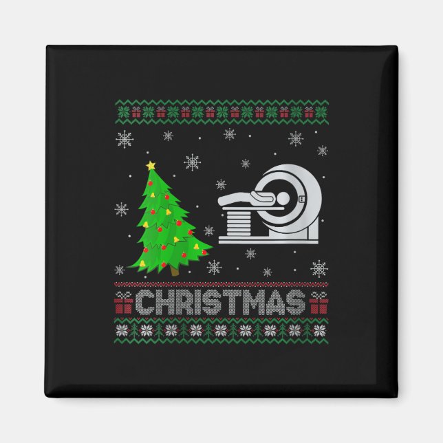 Aimant FEMMES Mri Tech Xmas L'éclairage des arbres Noël l (Devant)