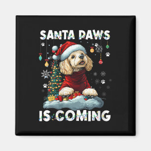 Aimant Femmes Poodle Noël Arbre Lumières Décorations Do