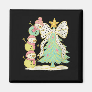 Aimant Femmes Préparatoires Coquette Noël Snowm 2025 Drôl