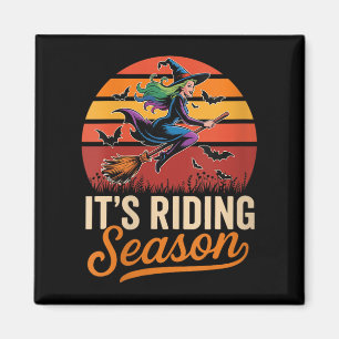 Aimant Femmes Vintage C'est la saison drôle Halloween