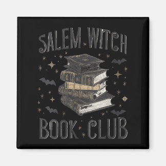 Aimant Femmes Vintage Salem Book Club Chat Noir Bookish