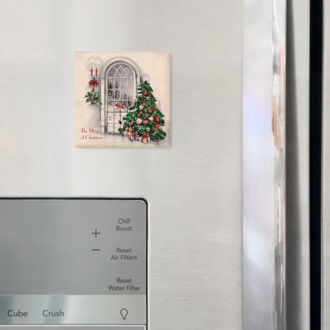 Aimant Fenêtre de Noël (In situ (réfrigérateur))