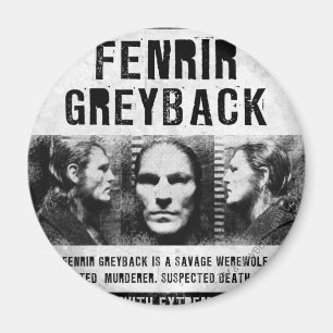 Aimant Fenrir Greyback Wanted Poster