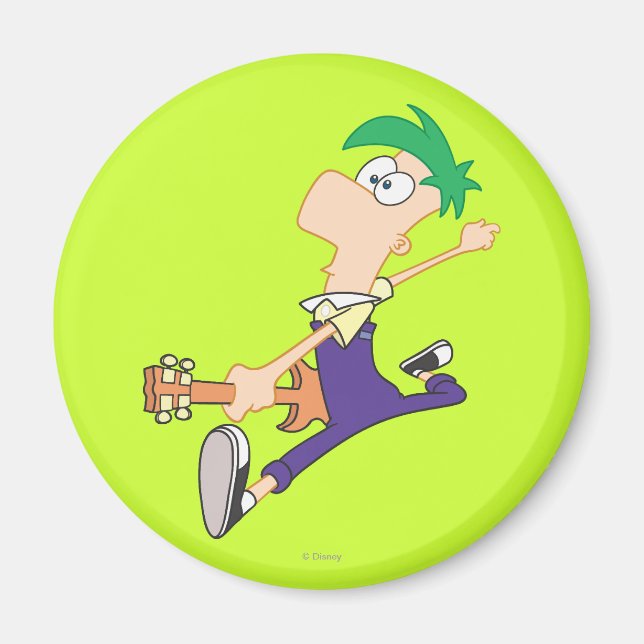 Aimant Ferb Rocking Out avec guitare (Devant)