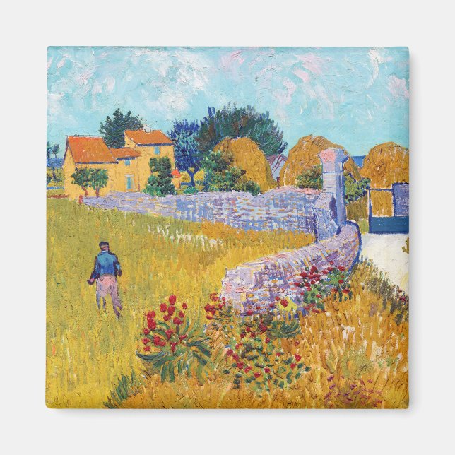 Aimant Ferme en Provence, Van Gogh (Devant)