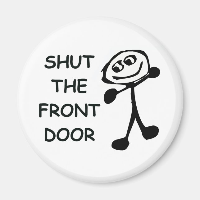 Aimant Fermer le dessin de la porte d'entrée (Devant)