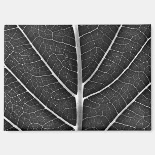 Aimant Fermeture de la feuille brillante noire et blanche