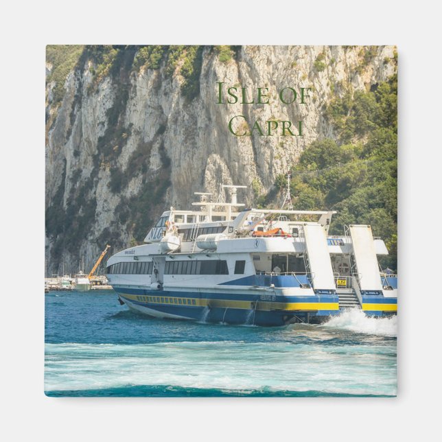 Aimant Ferry Port de départ sur l'île de Capri (Devant)