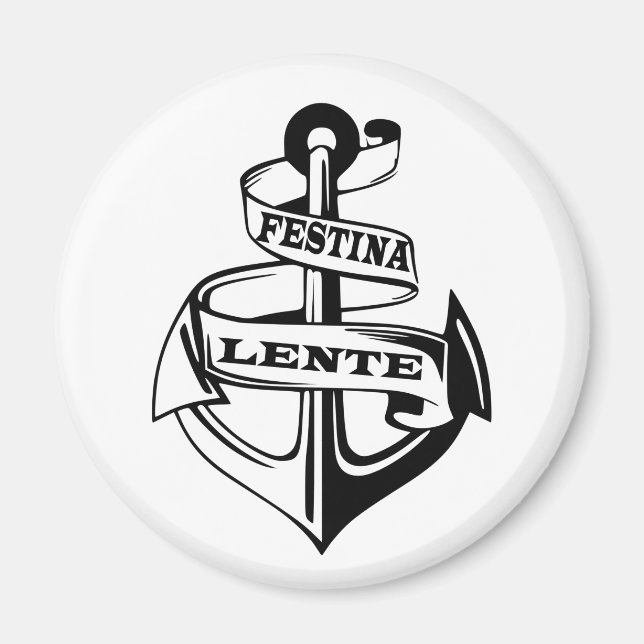 Aimant Festina lente (Devant)