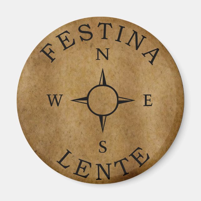 Aimant Festina lente (Devant)
