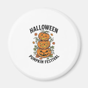 Aimant Festival de citrouilles d'Halloween Jack O Lantern