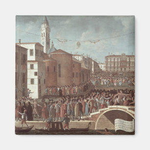 Aimant Festival de Vierge Marie béni sur Père Noël