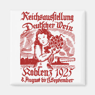 Aimant Festival du vin de 1925 Allemands