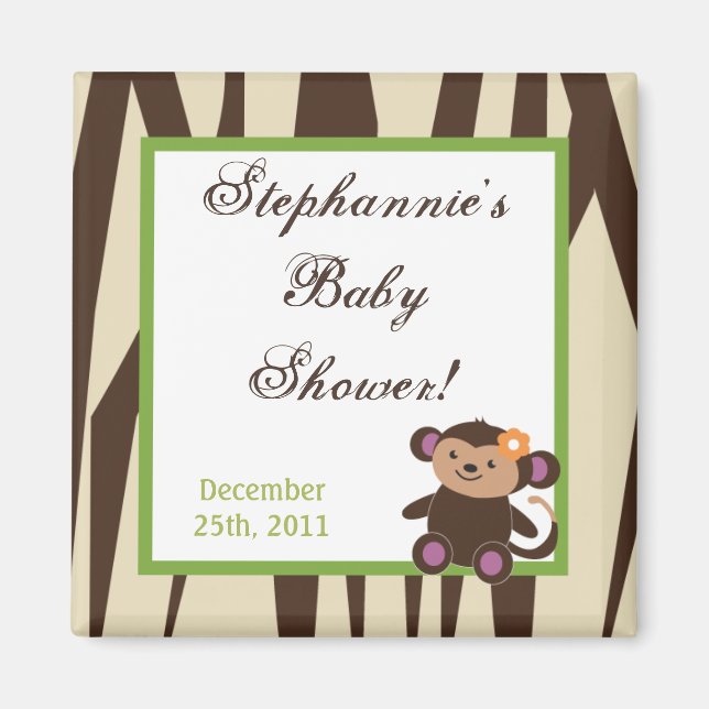 Aimant Fête 2"x2" Favoriser Jucana Animaux violets (Devant)