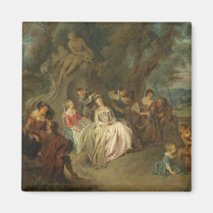 Aimant Fête Champêtre, C. 1730 (huile sur la toile)
