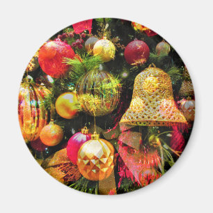 Aimant Fête colorée de Noël