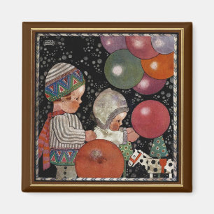 Aimant Fête d'anniversaire, ballons et jouets pour enfant