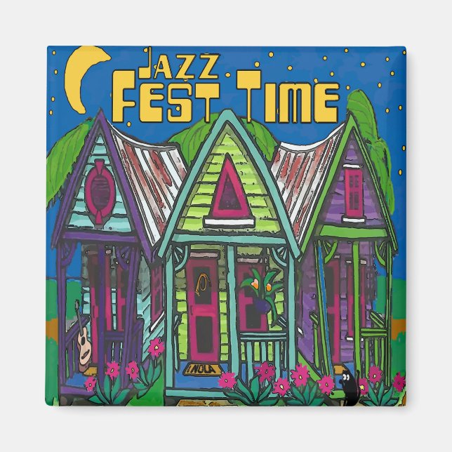 Aimant Fête de Jazz Maisons (Devant)