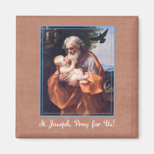 Aimant Fête de la Saint-Joseph avec l'Enfant Jésus