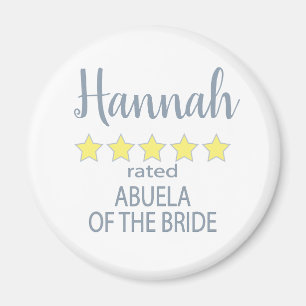 Aimant Fête de mariage et de mariage 5 étoiles Abuela of