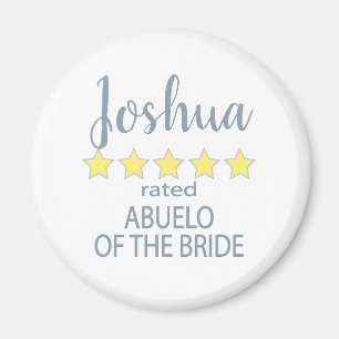 Aimant Fête de mariage et de mariage 5 étoiles Abuelo de